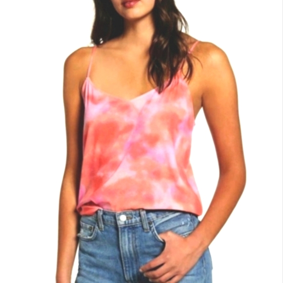 NWT LEITH Coral Calypso Color Wash Tank - Picture 4 of 4